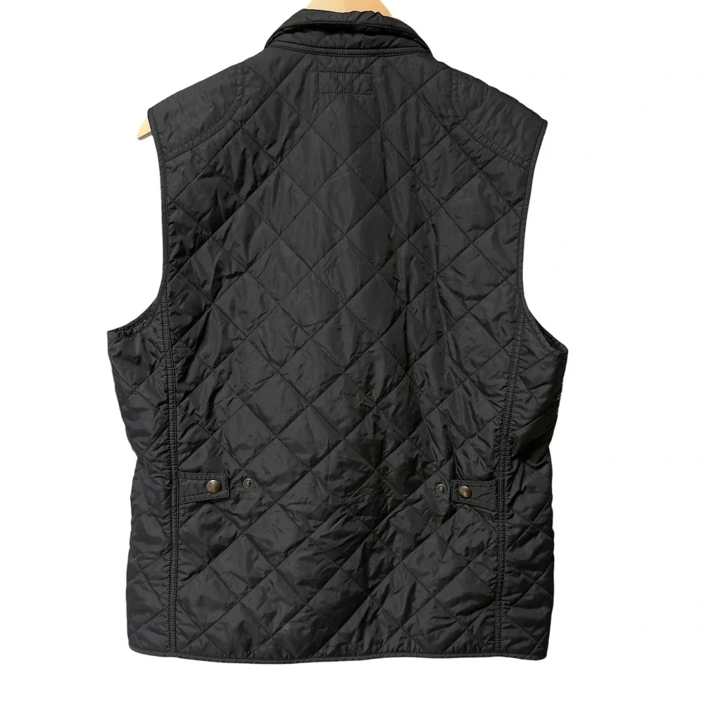 Polo‎ Ralph Lauren Quilted Vest Mens M Black Casual Hunting Gorpcore Prep Luxury